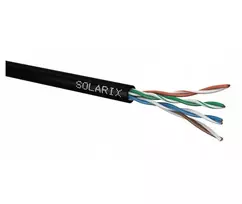 Tinklo kabelis Solarix SXKD-5E-UTP-PE UTP CAT5E 305m juodas