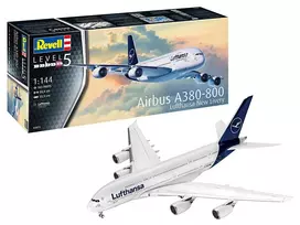 Surinktas modelis Revell Airbus A380-800 Lufthansa Nauja Livery