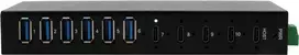 USB šakotuvas Exsys EX-12290HMS — 10 prievadų USB 3.2 Gen 2x1 su 4× USB-C ir 6× USB-A