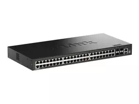 D-Link 52 prievadų Gigabit krovimo išmanusis valdomas jungiklis su 4 x 10G SFP+ prievadais