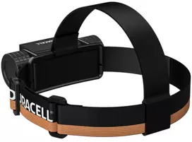 Duracell DH2000R Dovanų dėžutė – kompaktiška įkraunama galvos lemputė juoda/oranžinė