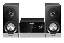 Namų garso mikro sistema BLAUPUNKT MS40.2BT — 2×50 W RMS, Bluetooth, CD, USB, HDMI ARC, optinis įėjimas, LED ekranas (juoda)