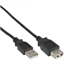 InLine 34605B USB 2.0 ilginimo laidas, A tipo kištukas / lizdas, juodas, 5 m
