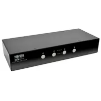 EATON TRIPPLITE 4 prievadų DisplayPort KVM jungiklis su garso kabeliais ir USB 3.0 SuperSpeed šakotuvu (B004-DPUA4-K)