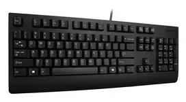 Lenovo Preferred Pro II USB laidinė pilno dydžio klaviatūra, US English išdėstymas, juoda, 104 klavišai, guminiai kupoliniai jungikliai, 2 m laidas