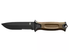 Išgyvenimo peilis GERBER Strongarm Fixed Serrated Coyote
