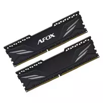 AFOX 2×16GB DDR4 3200MHz CL16 1.35V vieno rango juoda atminties rinkinys (32GB, XMP2)