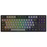 Mechaninė žaidimų klaviatūra AKKO Black & Gold 5087S, Akko V3 Cream Yellow Pro jungikliai, RGB apšvietimas