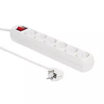 MicroConnect GRU0063W ilgintuvas 3 m 6 kištukinių lizdų Baltas