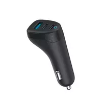 eSTUFF INFINITE automobilinis įkroviklis, 100 W, 2x USB-C + 1x USB-A (ES631035)