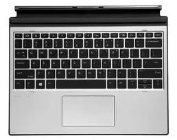 HP L67436-A41 belgiška klaviatūra mobiliesiems įrenginiams Pogo Pin sidabrinė