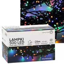 LED girlianda Extralink 500 šviesų įvairiaspalvė, 25 m, vidaus/lauko, modelis EX.73318