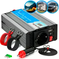 Automobilinis įtampos keitiklis Extralink OPIM-500W 12V, 500W modifikuotas sinusas, aliumininis korpusas, aktyvus aušinimas