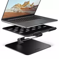 Stovas nešiojamam kompiuteriui ir planšetei AXAGON STND-LQB 10 inch–17,3 inch, aliuminis, juodas, reguliuojamas aukštis 0–20,5 cm ir pasvirimas 0–180°