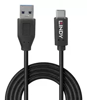 Lindy 36972 USB kabelis USB 3.2 Gen 2 (3.1 Gen 2) 1,5 m USB A USB C juodas