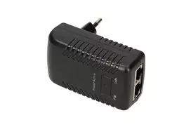 PoE maitinimo adapteris Extralink POE-24-12W 24V 0.5A 12W vidinis sieninis kištukas, juodas