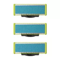 Pakeitimo galvutės Philips OneBlade QP235/50 – 3 vnt., mėlynos/žalios