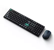 Klaviatūra Keychron B36 + BM25 pilno dydžio 100% QWERTY anglų, USB + RF belaidis + Bluetooth, žirkliniai jungikliai, juoda, su pele