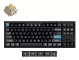 Mechaninė klaviatūra Keychron Q3 Ultra 8K — 80 % QWERTY, laidinis ir belaidis, RGB, juoda