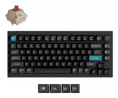 Mechaninė klaviatūra Keychron Q1 Ultra 8K — 75% išdėstymas, USB + RF belaidis + Bluetooth, RGB, juoda