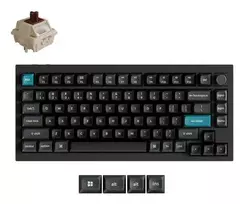 Mechaninė 75% klaviatūra Keychron Q1 Ultra 8K – USB + RF belaidis + Bluetooth, RGB, juoda