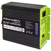 Baterijų įkroviklis QOLTEC 51918 80A 12V – LiFePO4, AGM, GEL, SLA akumuliatoriams
