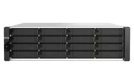 QNAP ES1686dc R2 NAS stovas (3U) Intel® Xeon® D D-2142IT 48GB DDR4 0 TB QNAP QES juoda, pilka