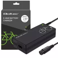 Baterijos įkroviklis QOLTEC elektriniam dviračiui 36V 42V 2A 3P GX16