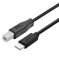 USB A–B laidas TB 1,8 m juodas, skirtas spausdintuvams