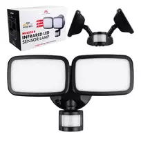 LED sieninis šviestuvas MACLEAN MCE524 su PIR judesio davikliu, modelis MCE524 B