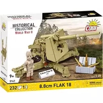 Cobi konstruktorius 8.8 cm Flak 18 — 232 detalės, 1:35 mastelis