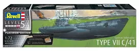 Plastikinis modelio rinkinys REVELL Vokiečių povandeninis laivas Type VII C/41 1/72 mastelis