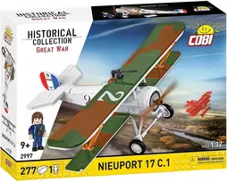 Konstruktorius Cobi Blocks Nieuport 17 C.1 277 dalių – Lėktuvo modelio rinkinys, kolekcinis blokelių rinkinys