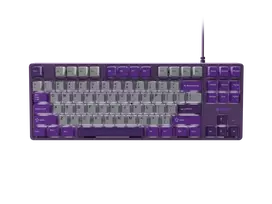 NATEC Fury Gaming Klaviatūra Kanabo K2 US balta foninė šviesa pilka-violetinė