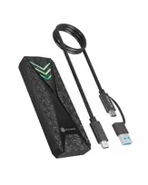 ICY BOX M.2 NVMe SSD korpusas su USB 3.2 Gen 2 Type-C ir RGB apšvietimu