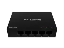 Tinklo jungiklis LANBERG DSM1-1005 5x 1Gb/s nevaldomas stalinis, metalinis korpusas, 12V