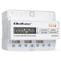 Trifazis DIN bėgio elektros energijos skaitiklis QOLTEC 50978 — 400V, 100A