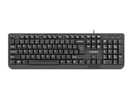 Laidinė USB klaviatūra NATEC NKL-1151 – Juoda, CZ-SK (Slovak) išdėstymas, 104 klavišai, 1,8 m laidas