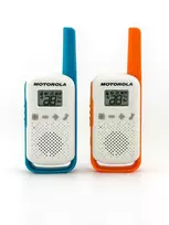 Motorola Talkabout T42 racija, 2 vnt. pakuotė (oranžinė-mėlyna)