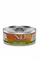 Šlapias ėdalas katėms Farmina N&D Pumpkin Duck 70 g pakelis, suaugusioms ir vyresnėms katėms
