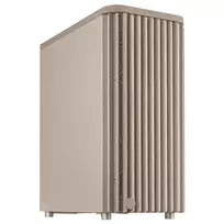 PC korpusas ASUS ProArt PA401 Wood Edition Smėlio spalvos — mid-tower, metalinis priekinis skydelis