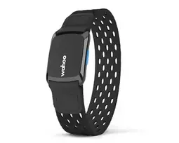 Wahoo TICKR Fit juostinis širdies ritmo monitorius – Bluetooth/ANT+, riešo matavimas, IPX7 vandeniui atsparus, 30 h baterija, juodas