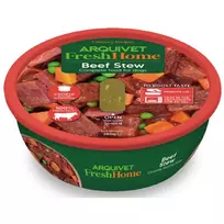 Šlapias šunų ėdalas ARQUIVET Fresh Home Jautienos guliašas 280 g – suaugusiems, jautiena, pilnavertis konservuotas ėdalas