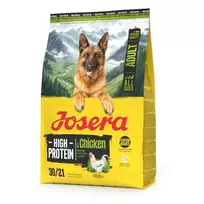 Sausas šunų ėdalas JOSERA High Protein Adult Chicken, 3 kg maišas, aukštas baltymų kiekis suaugusiems šunims