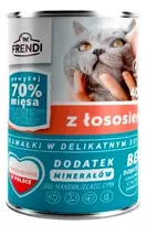 FRENDI su lašišos gabaliukais gležname padaže - šlapias kačių ėdalas - 400g