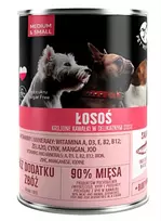 Šlapias šunų ėdalas PetRepublic DOG 400 g – gabaliukai padaže su lašiša mažiems ir vidutiniams šunims