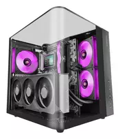 PC Midi Tower korpusas TACENS Mars Gaming MC-INFINIOLITE, juodas, grūdintas stiklas, ATX/Micro-ATX/Mini-ITX, 120 mm ventiliatoriai