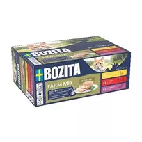 Šlapias kačių ėdalas BOZITA Mousse Mixed Farm 12 x 85 g