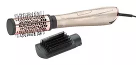 Tiesinimo šepetys BABYLISS AS914PE – šiltas šepetys, 1000 W, 2,5 m laidas, Ø 5 cm, 3 temperatūros lygiai, juoda/rožinis auksas
