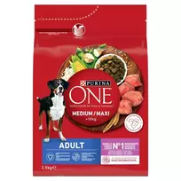 PURINA ONE MED/MAX Suaugusių šunų ėdalas su ėriena ir ryžiais 2,5 kg